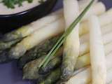 Asperges de ruffey à la crème de moutarde