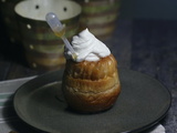 Babas rhum orange et chantilly au chocolat blanc