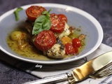 Filets de poulet au pesto et tomate mozza