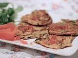 Galettes de potiron au curry et saumon fumé