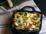 Gratin de courgettes épicé comté et tête de moine