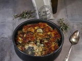 Gratin de courgettes tomates mozzarella et romarin