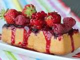 Maxi financier aux fruits rouges