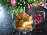 Petits cakes au beurre salé et au chocolat framboise