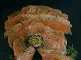 Saumon gravlax au gin