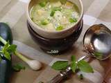 Soupe froide de courgettes à la tomme de l’ubaye