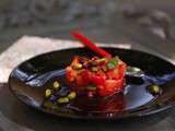 Tartare de fraises aux pistaches et sirop de badiane