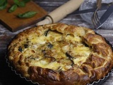 Tarte courgettes mozza et basilic