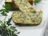 Terrine de courgettes herbes et parmesan