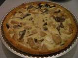 Tarte aux pleurottes, poulet et Boursin Echalote et ciboulette façon quiche