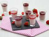 Panna cotta framboises et fraises tagada