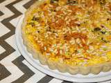 Tarte aux epinards, bacon et pignons de pin