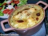 Gratin de crevettes aux champignons