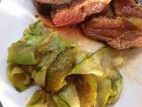 Magret de canard,courgettes et figues