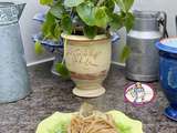 Spaghettis au curry vert et petits pois