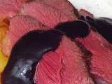 Magret de canard aux fruits rouges