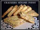 Crackers sésame pavot