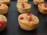 Financiers abricots et groseilles