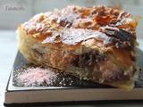 Galette frangipane chocolat biscuit rose