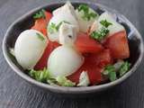 Salade melon feta tomates