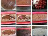 Cake au chocolat et a  la cerise