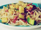 Spaghettis jambon/courgettes