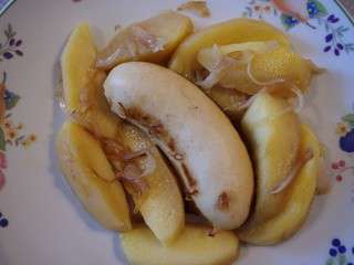 Boudin blanc aux pommes