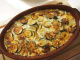 Gratin de courgettes et veau au parmesan