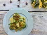 Salade de fleurs de courgettes farcies ♨