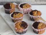 Banana bread muffin mi-choco