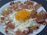 Oeuf sur le plat au Jambon