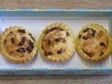 Mini-tartelettes amandes, gavottes, chocolat