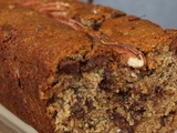 Banana bread chocolat au lait noix de pécan