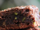 Brownie aux éclats de pistache