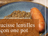 Saucisse lentilles façon one pot