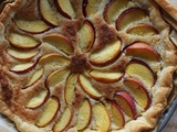 Tarte amande-nectarine