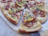 Tarte flambée auvergnate à la Fourme d'Ambert