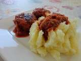 Boulettes de boeufs et purée au parmesan