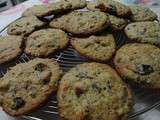 Cookies chocolat, caramel, noix de pécan et noisettes