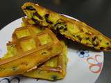 Gaufres aux olives noires et fromage