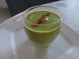 Soupe de courgettes au fromage ail et fines herbes