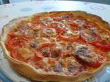 Tarte à la tomate gratinée au cantal