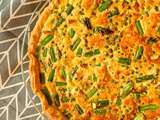 Quiche aux légumes de printemps