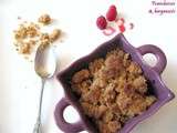 Crumble aux framboises