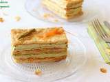 Mille feuille asperges et saumon