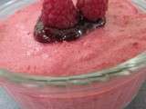 Mousse framboise (ou bavarois raté)