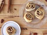 Pizza rolls sucrée aux pommes