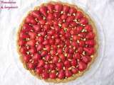 Tarte aux fraises et pistaches