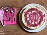 Tarte glacée framboises et yaourt