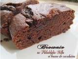 Brownie au Philadelphia Milka et beurre de cacahuètes